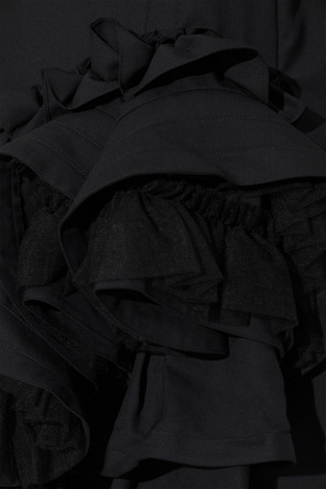 Comme des Garçons Noir Kei Ninomiya Wool dress with ruffles
