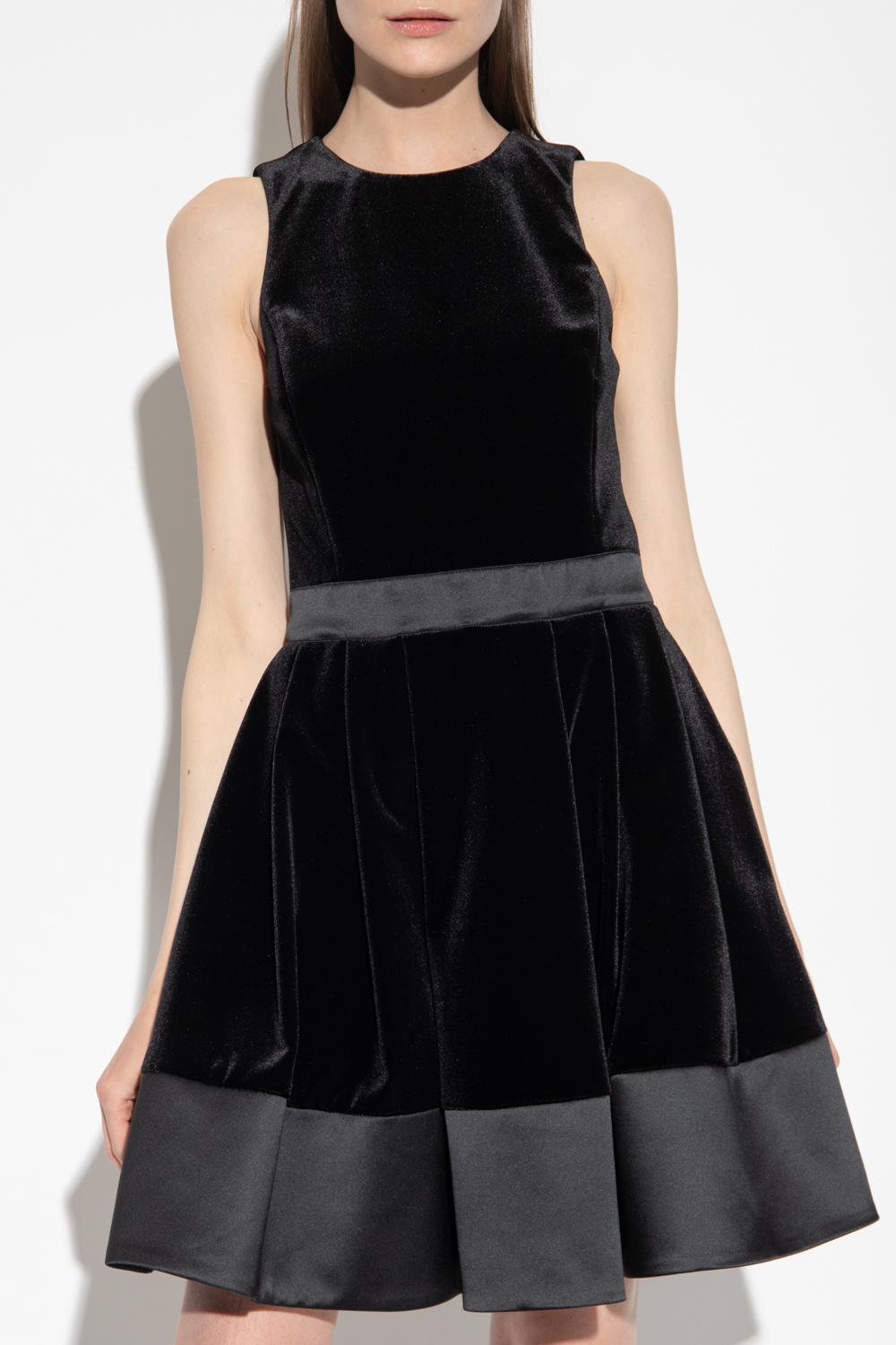Emporio Armani Sleeveless velvet dress | Women's Clothing | Vitkac
