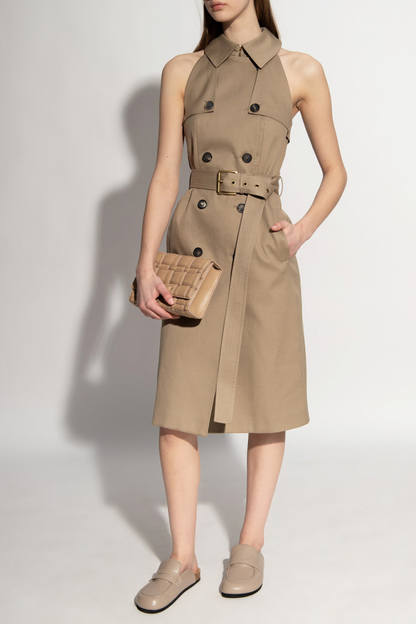 michael kors sleeveless trench dress