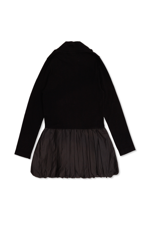 Off-White Kids Vestido de materiais combinados