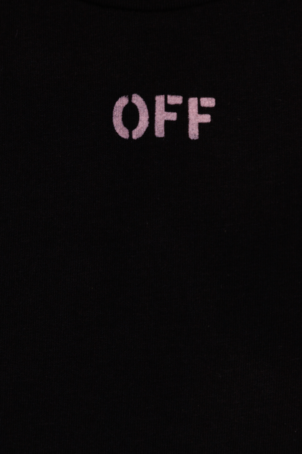 Off-White Kids Vestido de materiais combinados