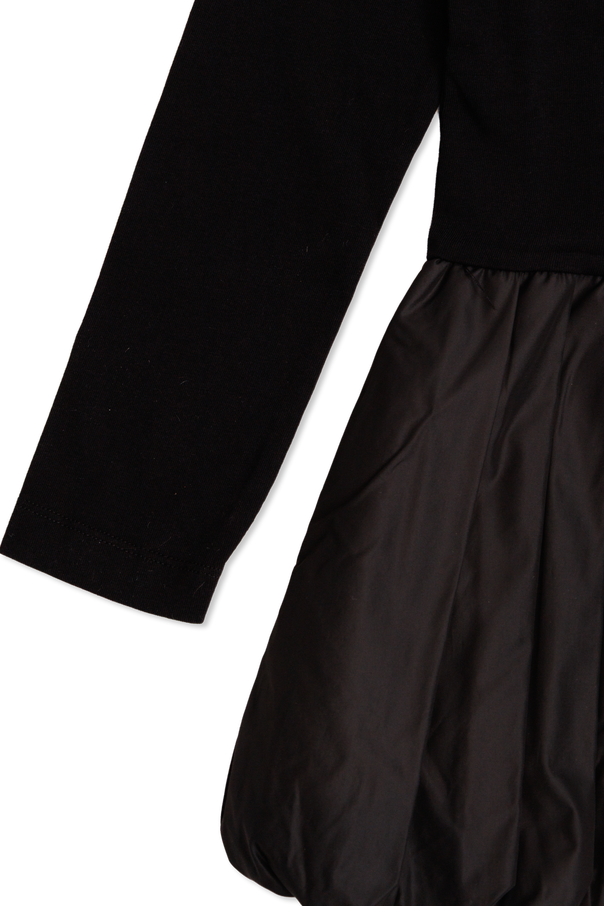 Off-White Kids Vestido de materiais combinados