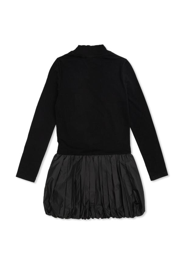 Off-White Kids Kleid mit plissiertem Saum