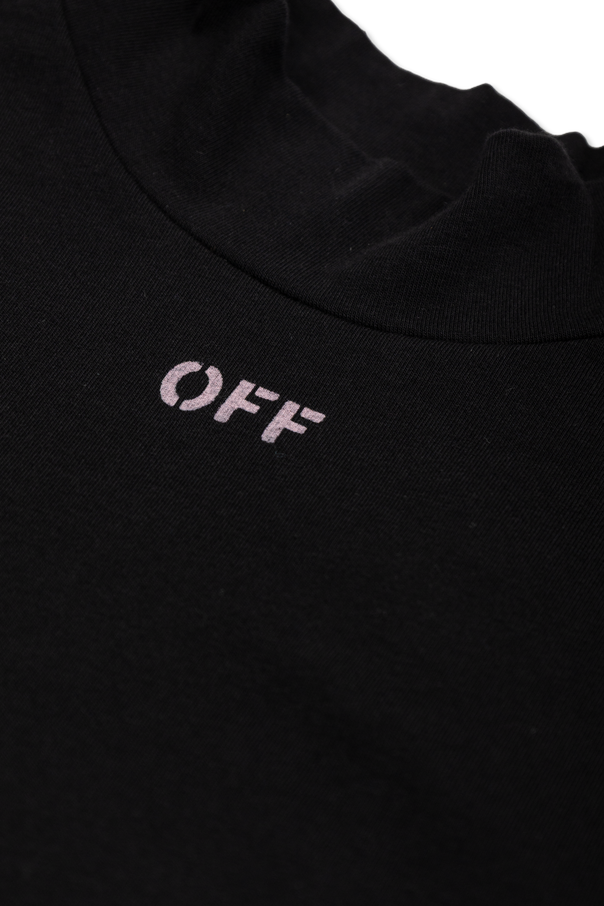 Off-White Kids Kleid mit plissiertem Saum