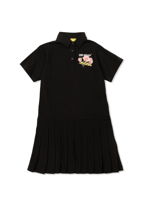 Dress with printed logo od Off-White Kids