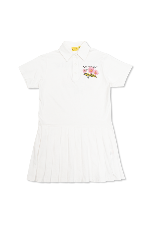 Dress with printed logo od Off-White Kids