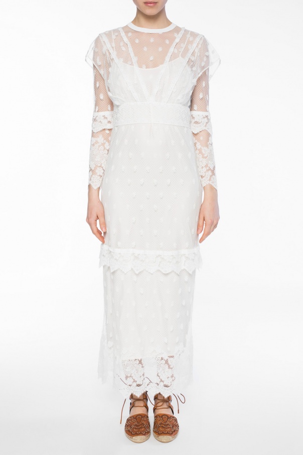 burberry white lace dress