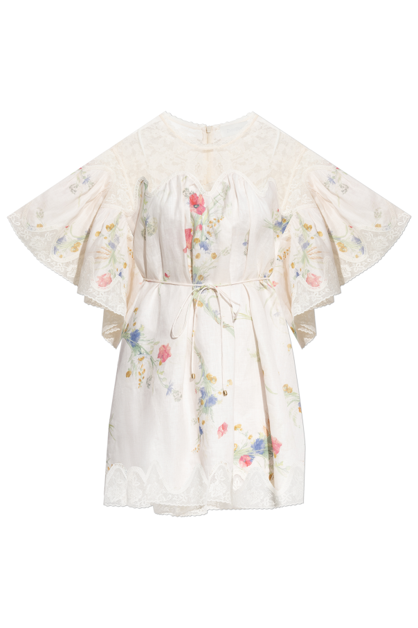 Zimmermann Sukienka typu `oversize` z motywem kwiatowym