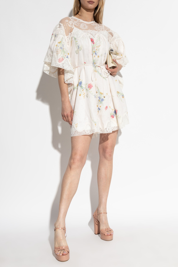 Zimmermann Sukienka typu `oversize` z motywem kwiatowym