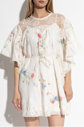 Zimmermann Sukienka typu `oversize` z motywem kwiatowym