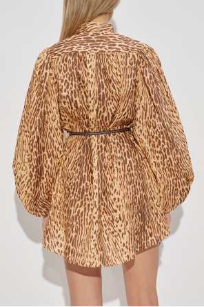 Zimmermann Vestido con estampado animal