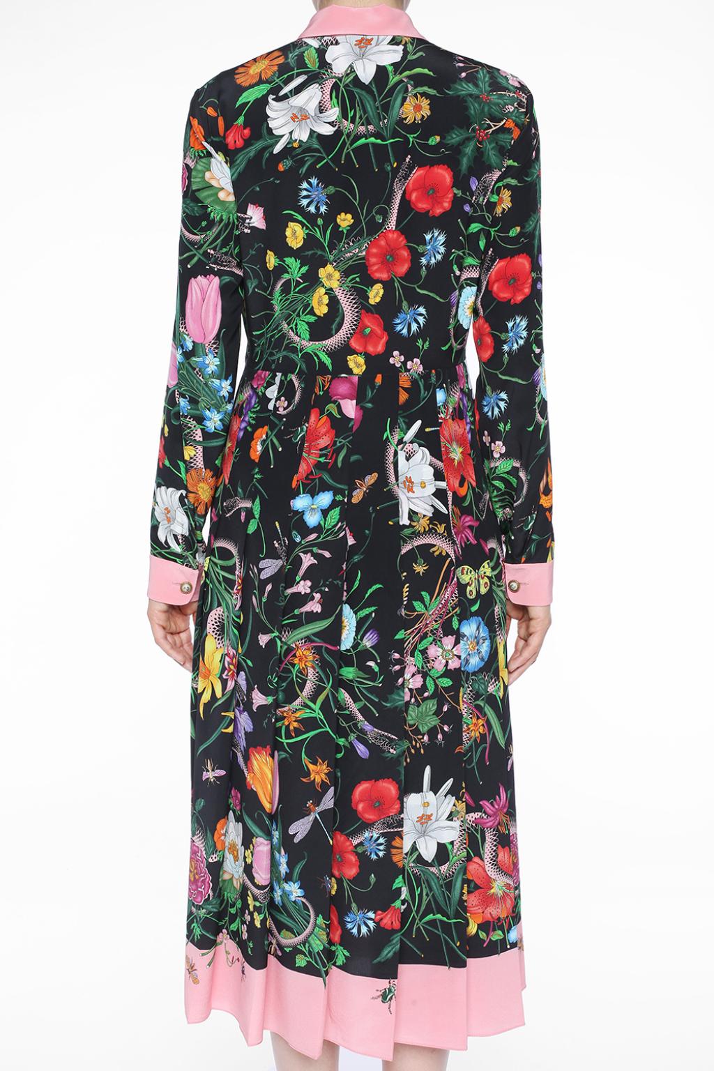 gucci dress flowers