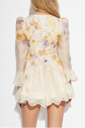 Zimmermann Vestido com padrão floral