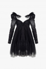 Alberta Ferretti strapless evening dress in czarny tulle satin