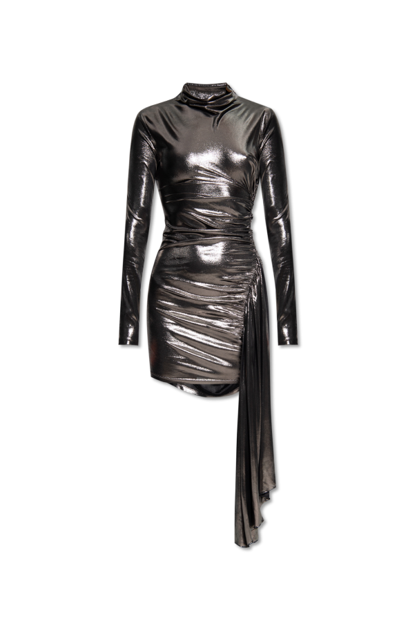 Draped dress with metallic finish od Blumarine
