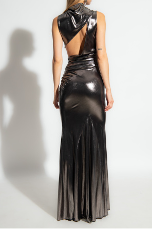 Blumarine Sleeveless dress with metallic finish