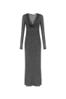 Blumarine Long dress with lurex threads
