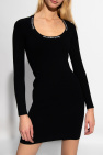 T by Alexander Wang BLACK Dress with logo