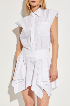 T by Alexander Wang Sukienka z asymetrycznym dołem