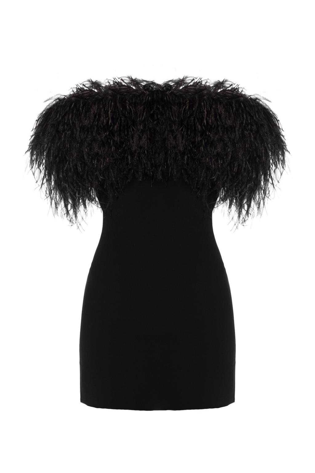 Dress with ostrich feathers Saint ...