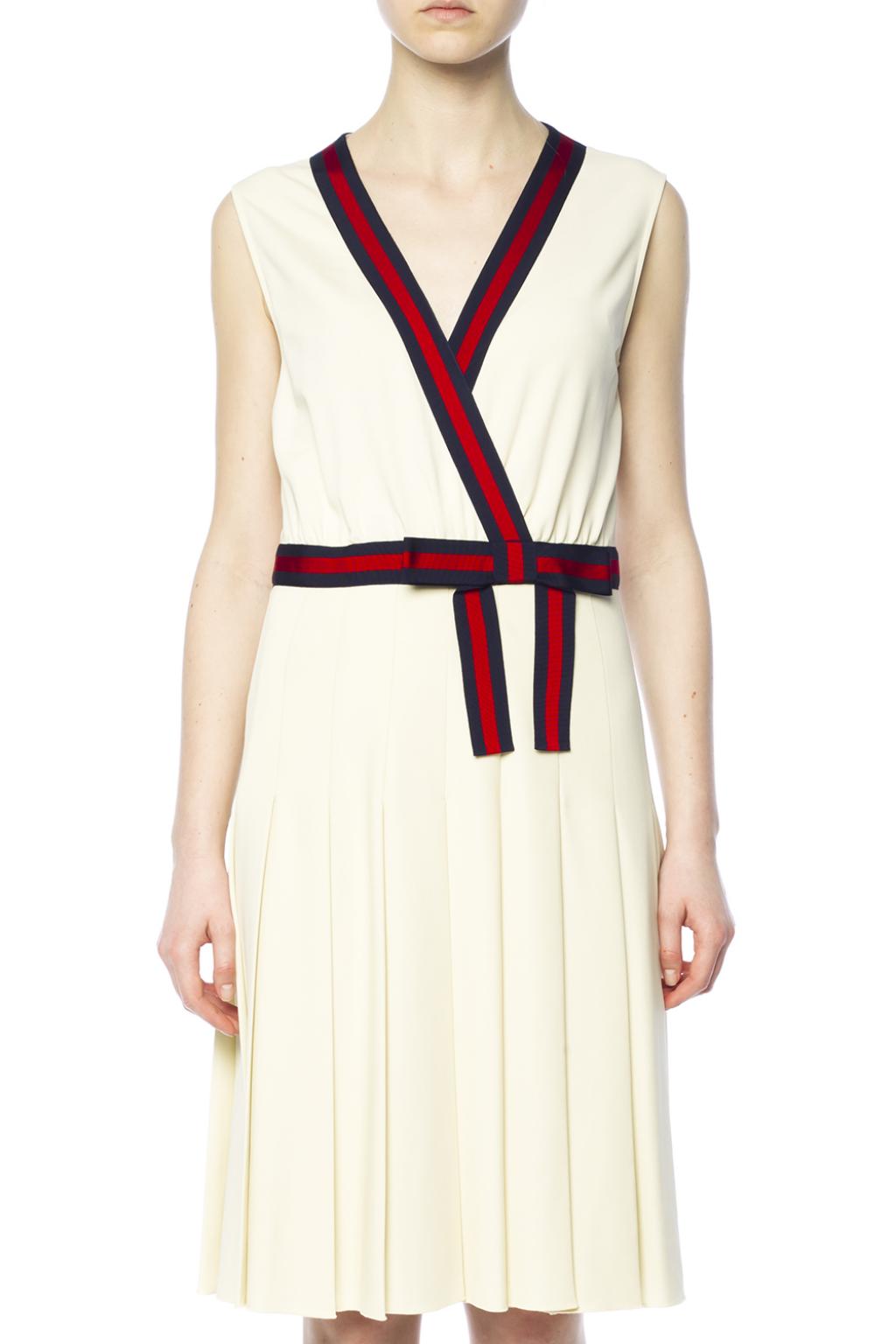 gucci v neck dress