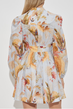 Zimmermann Linen dress with floral motif