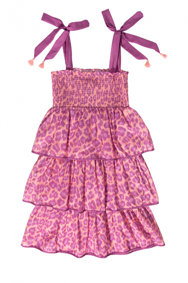 Zimmermann Kids Leopard-print dress