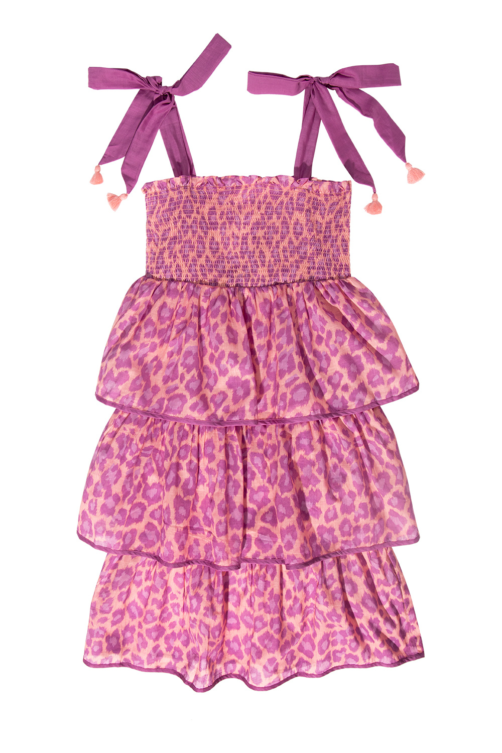 Zimmermann Kids Leopard-print Pocket dress