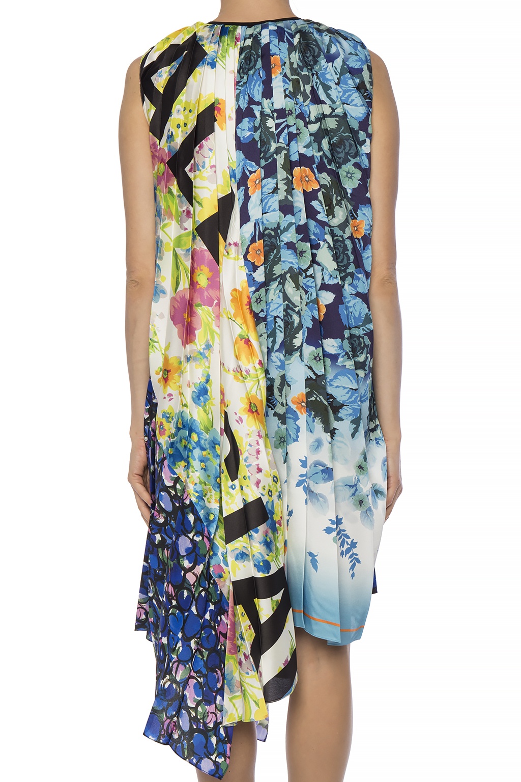 Multicolour Floral-printed pleated dress Balenciaga - Vitkac GB