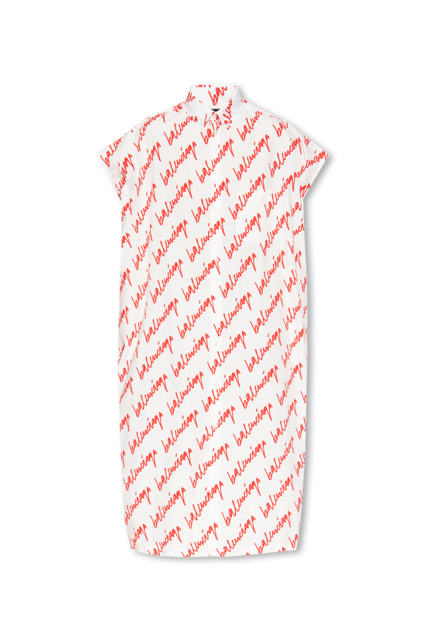 Balenciaga Adaptive Stripe Henley Dress