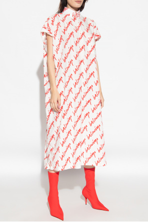 Balenciaga gradient-effect strapless dress