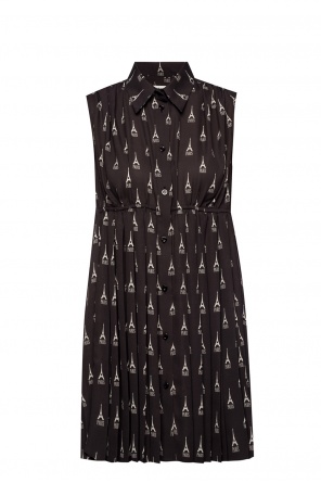 Patterned sleeveless dress