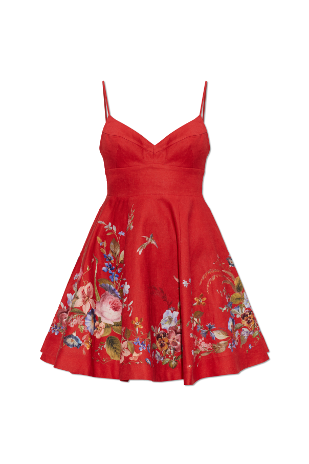 Zimmermann Vestido com padrão floral