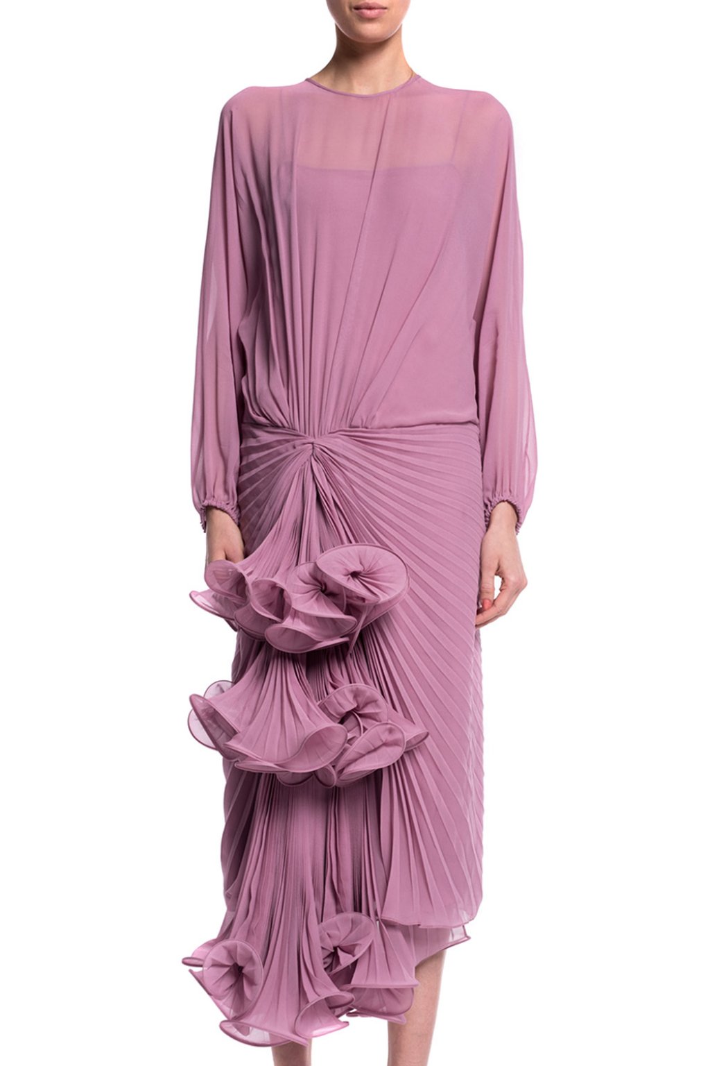 gucci ruffle dress