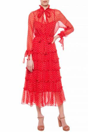 Polka dot pattern silk dress od Zimmermann