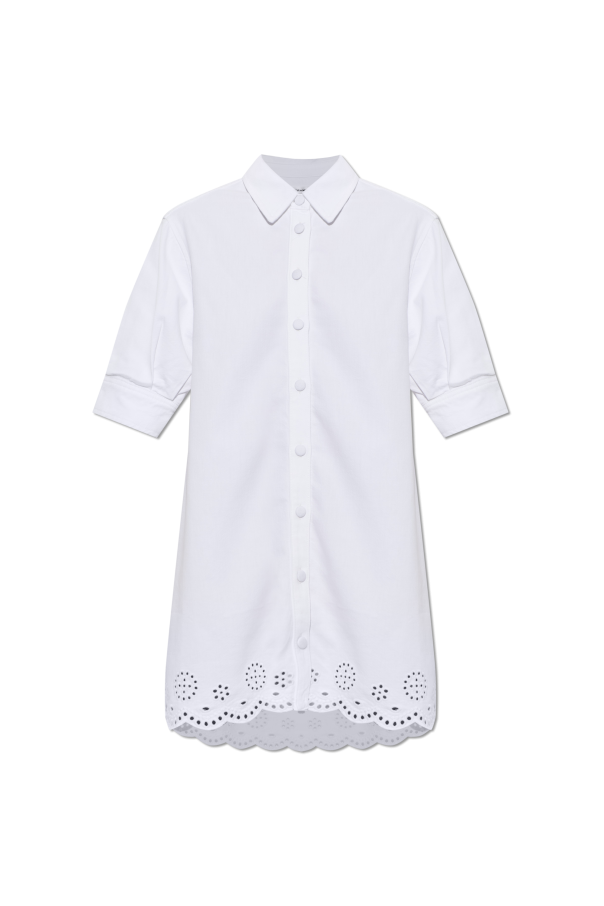 Dress with openwork trim od FRAME