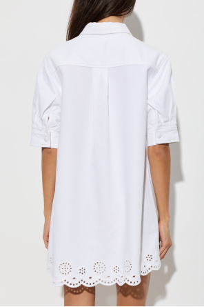 FRAME Dress with openwork trim