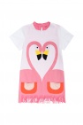 Stella McCartney Kids PINK Animal-printed dress