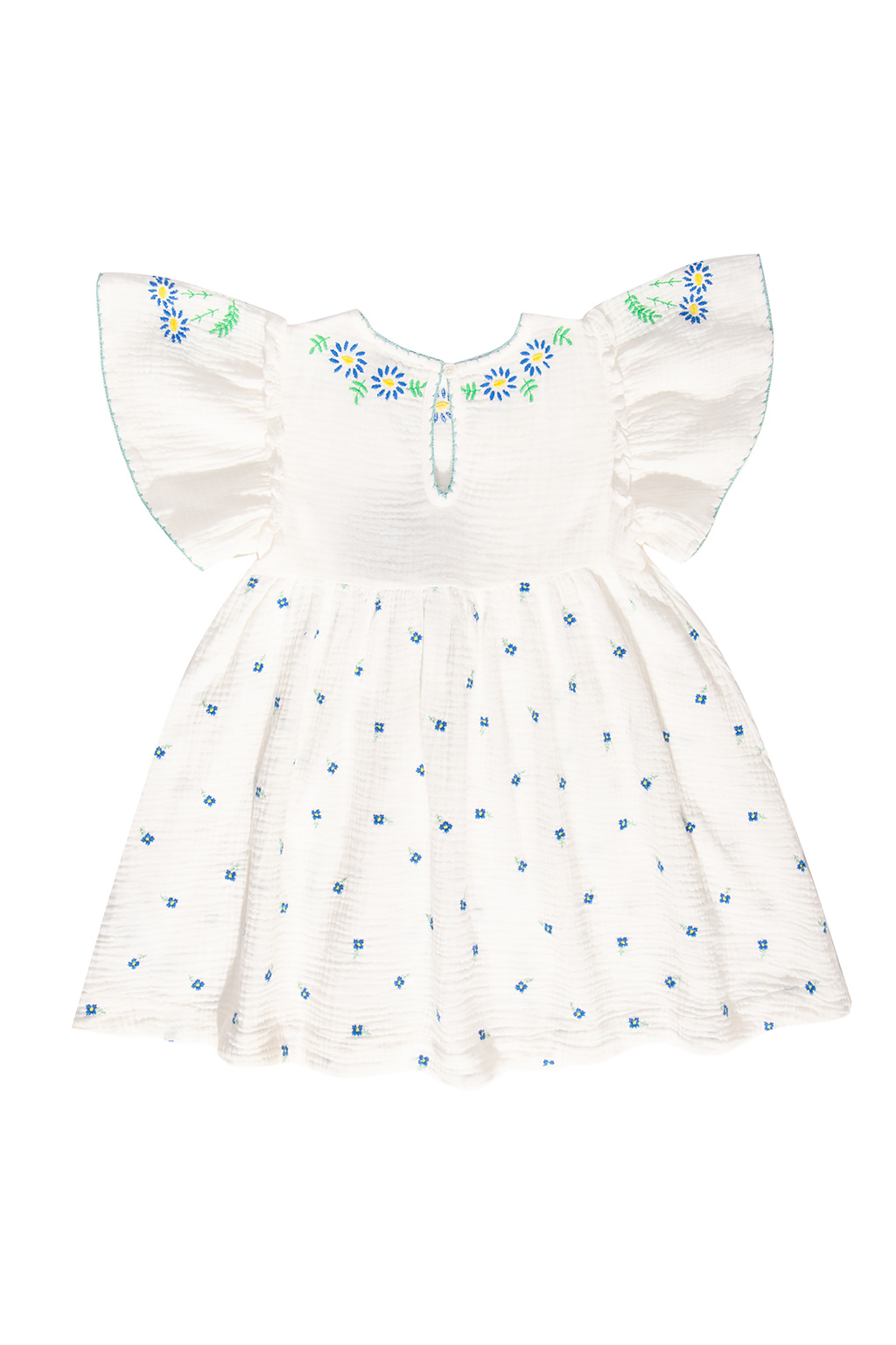 Stella McCartney Kids Floral-embroidered dress