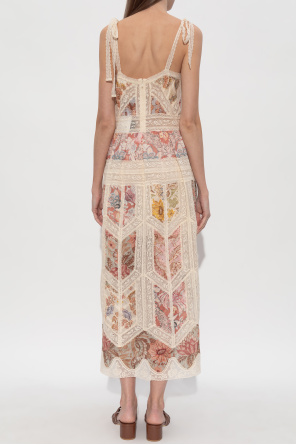 Zimmermann Kleid mit Spitzeneinsätzen