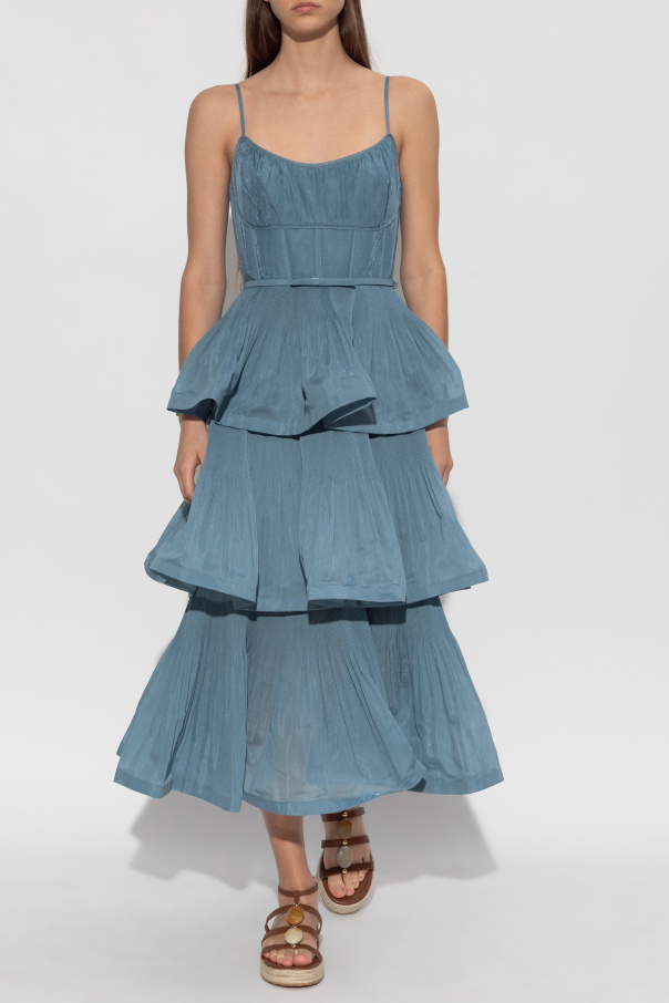 Zimmermann Pleated Tiered dress