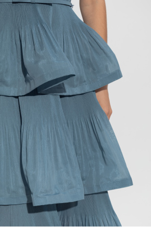 Zimmermann Pleated Tiered dress