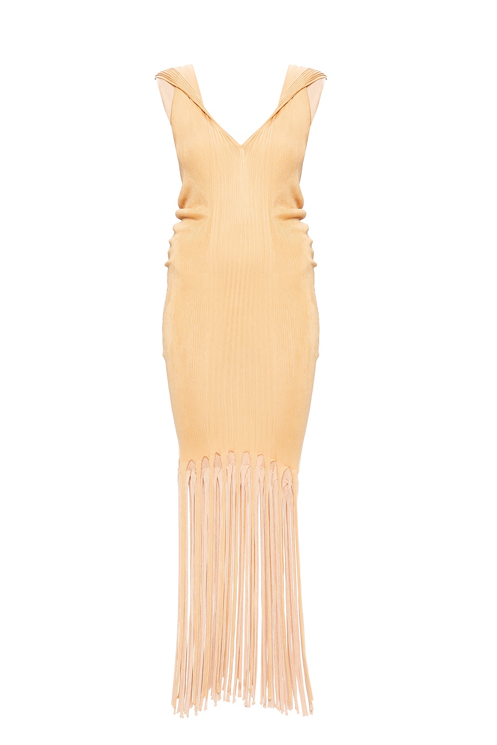 Bottega Veneta Fringed slip dress