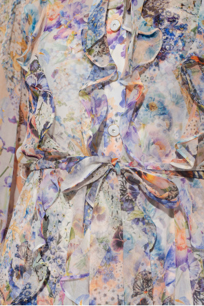 Zimmermann Dion Lee asymmetric slit-detail dress