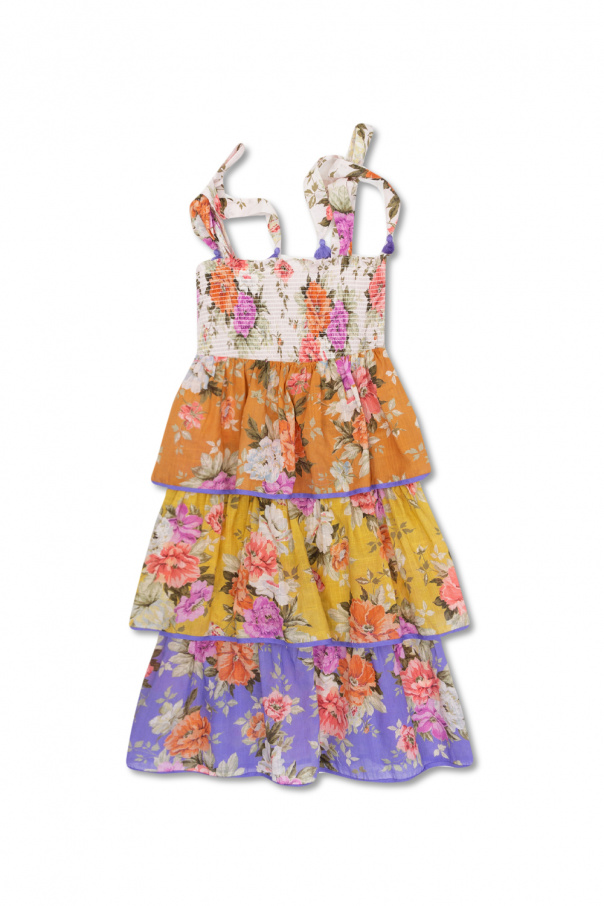Zimmermann Kids dress runner with floral motif
