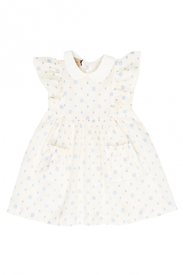 Gucci Kids gucci blue mini dress