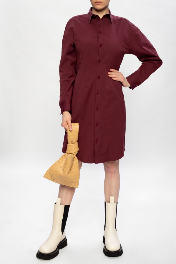 bottega TRAIL Veneta bottega TRAIL veneta cotton poplin shirt dress