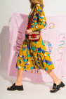 Gucci Plisowana sukienka ze stójką