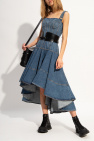 Alexander McQueen Denim dress with adjustable straps