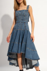 Alexander McQueen Denim dress with adjustable straps